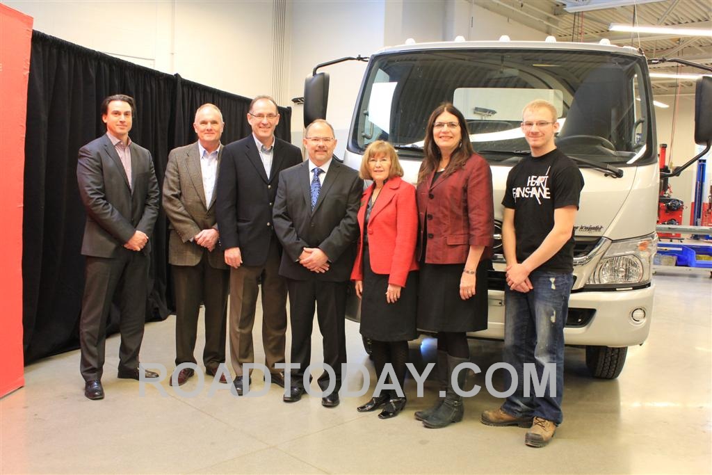 Hino Motors Canada donates a Hino 155 truck to Fanshawe College