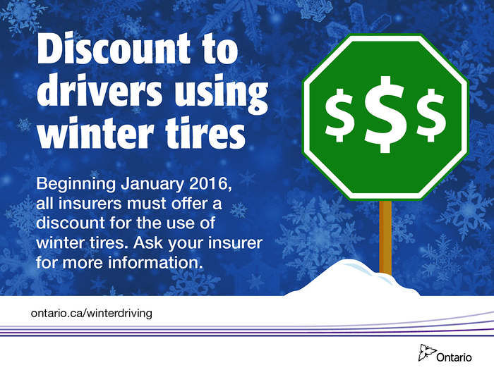 Drivers with Winter Tires Eligible for Insurance Discount in Ontario