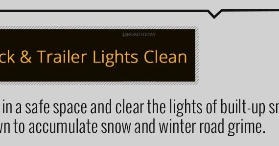 Winter Driving Safety Tips – Keep Truck & Trailer Lights Clean
