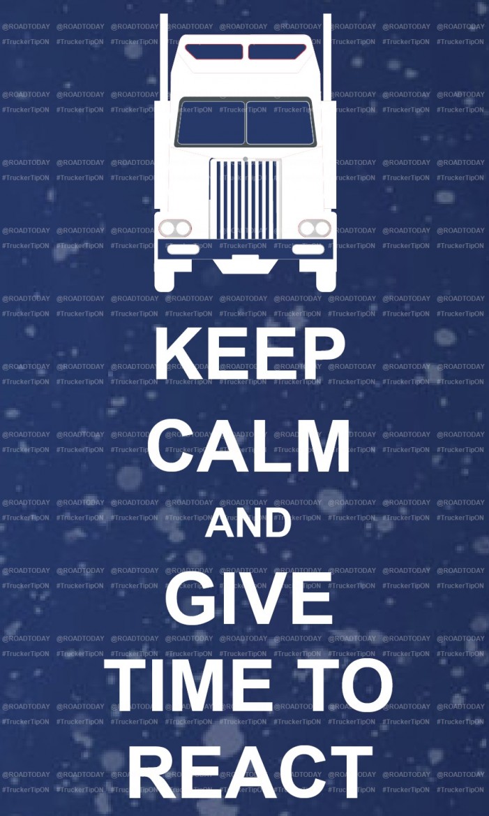 Driving Tip : Keep Calm and Give Time to React