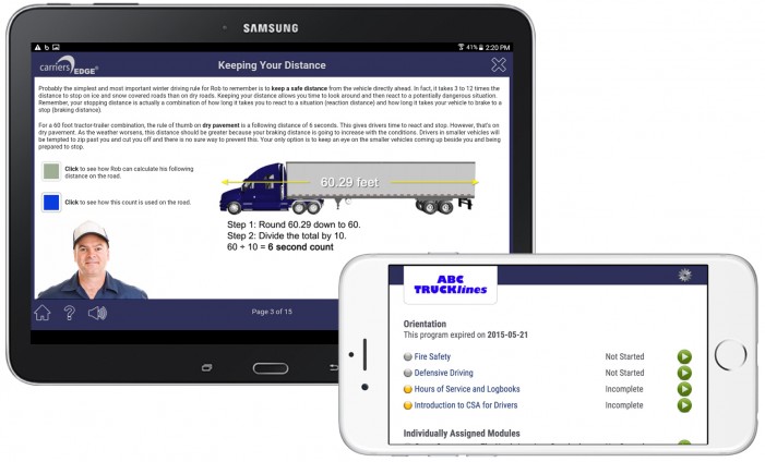 CarriersEdge Offers Mobile Training App For Drivers
