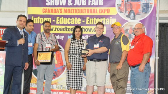 Joey Gagne receives ‘Road Today Trucking Ambassador of the Year Award’