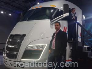 Sam Johal (President) of Pride Truck Group at the Nikola One launch.