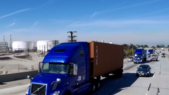 Volvo Trucks Successfully Demonstrates On-Highway Truck Platooning