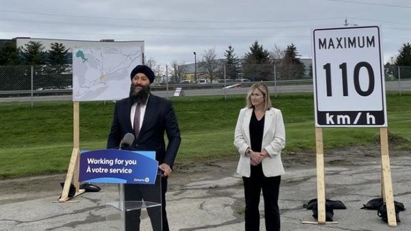Ontario raising highway speed to 110 km/h on 10 additional sections of provincial highways