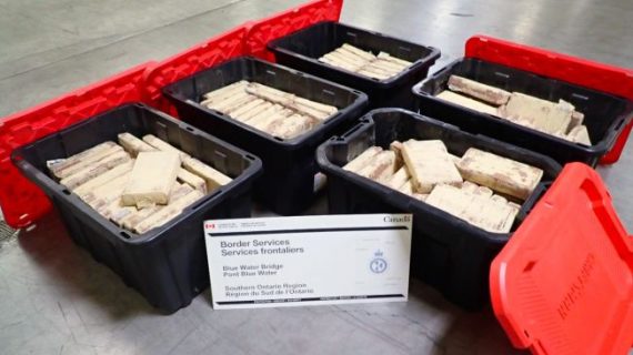 CBSA seizes over 349 kg of cocaine at Blue Water Bridge in major drug busts