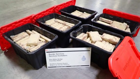 CBSA seizes over 349 kg of cocaine at Blue Water Bridge in major drug busts