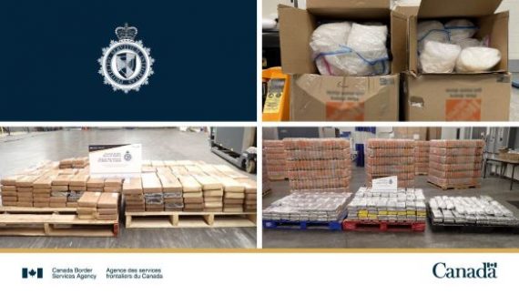 CBSA seizes 1,010 kg of narcotics in three major busts at Alberta’s Coutts border crossing