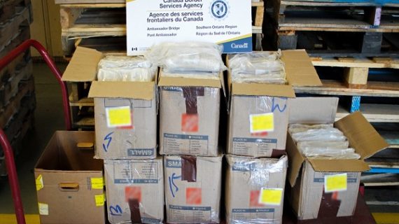 CBSA seizes 127 kg of cocaine at Ambassador Bridge; two Mississauga men charged