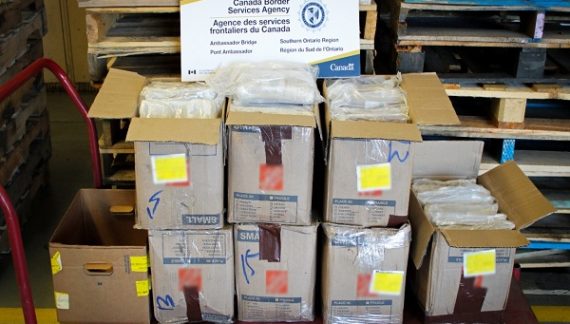 CBSA seizes 127 kg of cocaine at Ambassador Bridge; two Mississauga men charged
