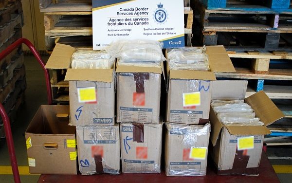 CBSA seizes 127 kg of cocaine at Ambassador Bridge; two Mississauga men charged